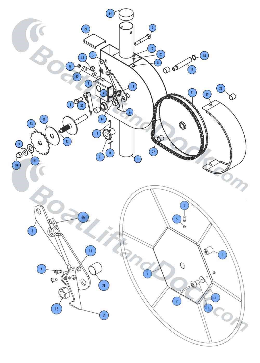 SSV-1500/3000 Winch Parts Diagram