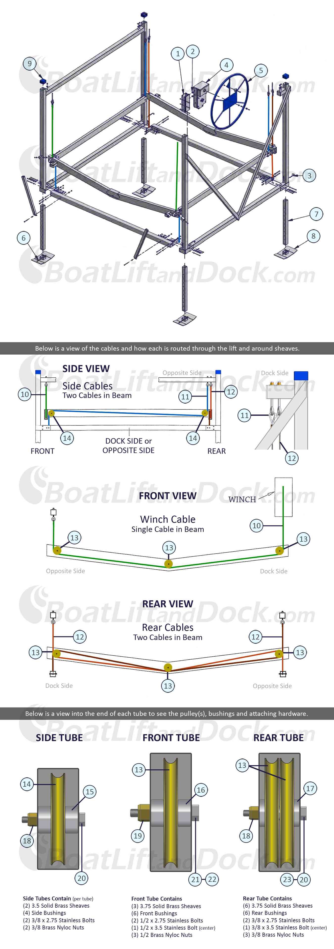 ShoreMaster 30966 V-Rack Parts