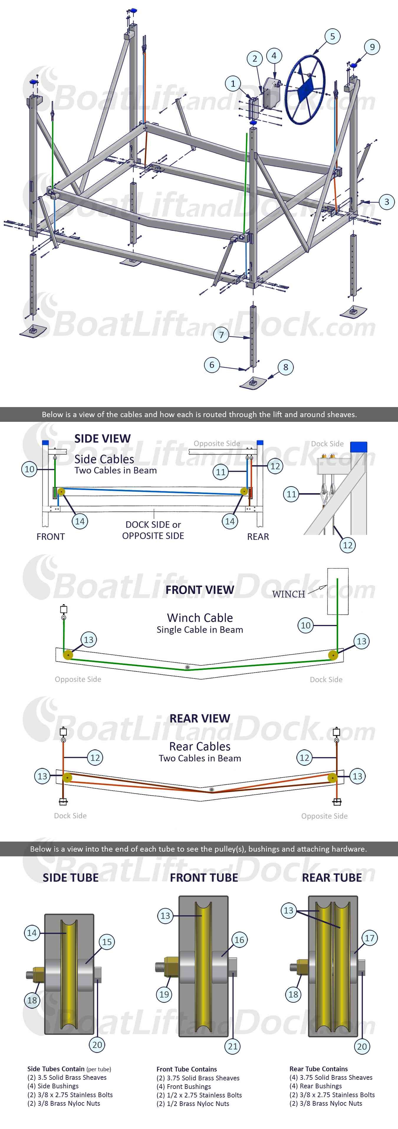 ShoreMaster 3009 DVS Vertical Lift Parts