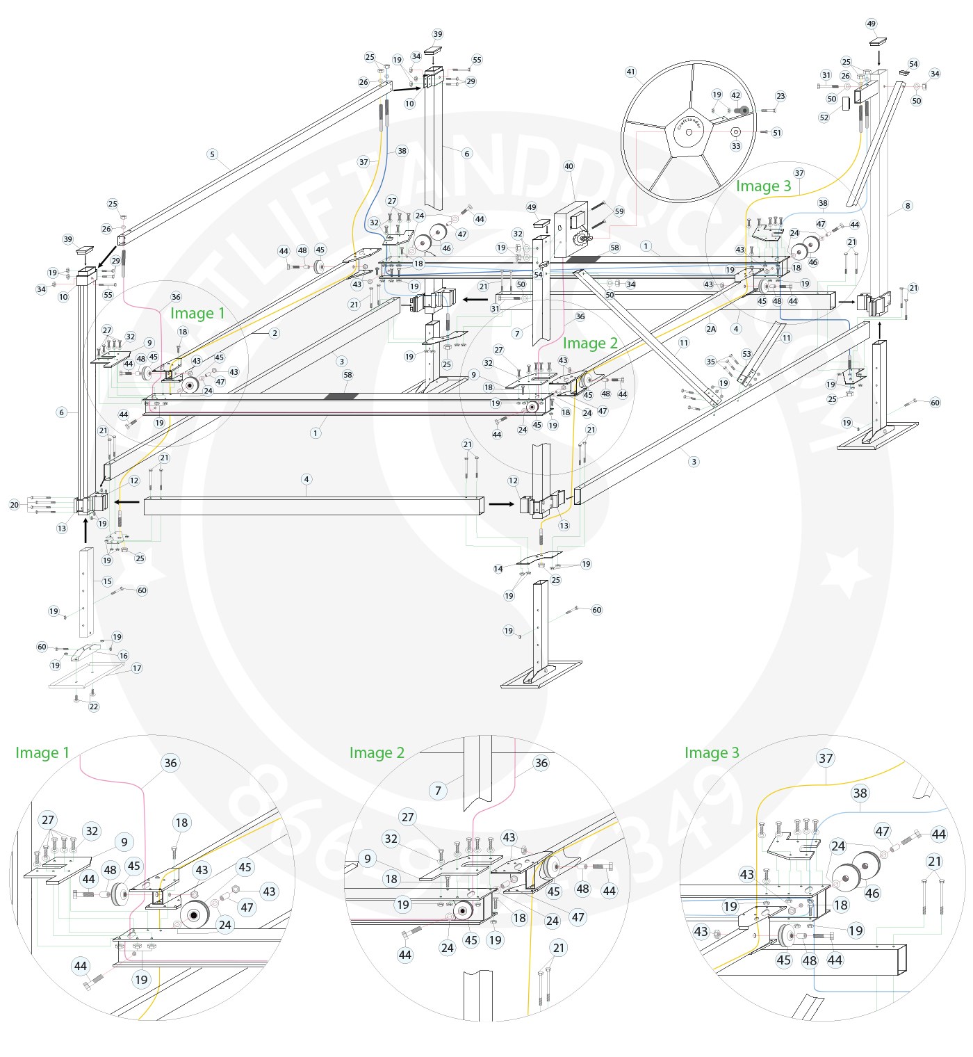 CraftLander MH-V45108 Parts Diagram (Late 2010 - 2012)