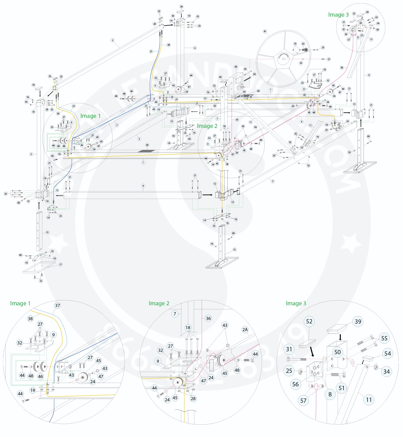 CraftLander MH-V45120 Parts Diagram (2006 - Early 2010)