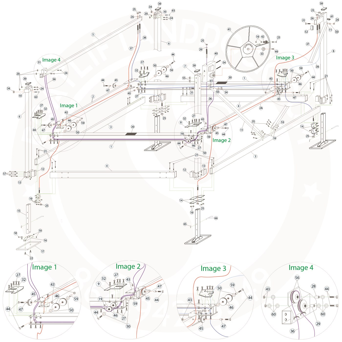 CraftLander MH-V60132 Parts Diagram (2013 - 2014)