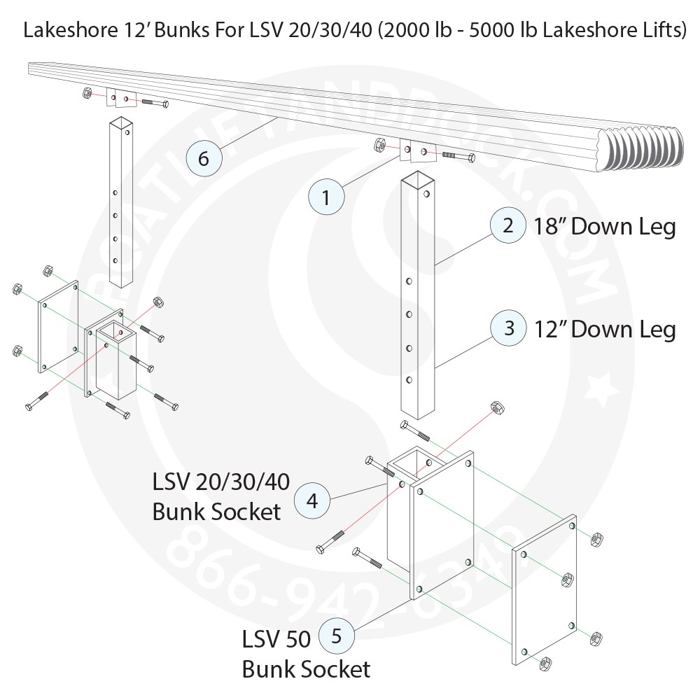 LSP Bunk Parts Diagram