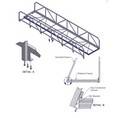 Diagram for Gangway and Pars of ShoreMaster 4 x 16 Residential Gangway Frame w/Handrail