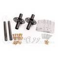 Axle Brackets, Hubs and Hardware for Wheel Kit