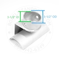 ShoreStation Canopy Support Cup - 3-1/2" Tube - A2