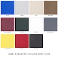 Max Stordry 26 x 122" Shelter-Rite Burgundy Canopy Cover - Tower Zipper Open End Style -  TMAX26122V-BY Shelter-Rite colors