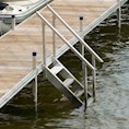 ShoreMaster 4 Step QC Dock Stair with Handrail