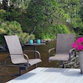 Great Blue Sunset 3 Piece Cafe Dock Furniture Set 