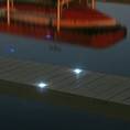 Two White Solar Dock Dots