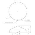 13" Cone Piling Cap