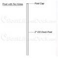 2" OD Dock Post - .120" Wall