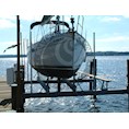 12,500lb Capacity 4 Post Piling Mount Boat Lift by