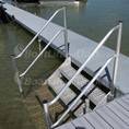 2 Step Aluminum Dock Stair with Handrail