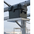 12V Post Mounted Single Battery Storage Tray