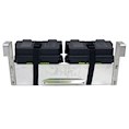 Dual 12V Hanging Boat Lift Battery Tray - 1.75" Sq
