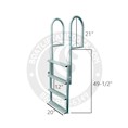 4 Wide Step Aluminum Lift Dock Ladder