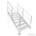 9 Step Aluminum Titan Dock Stair w/ Handrail - 3 W