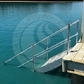 9 Step Aluminum Titan Dock Stair w/ Handrail - 3 W