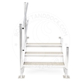 3 Step Aluminum Titan Dock Stair w/ Handrail - 4 W