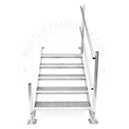 5 Step Aluminum Titan Dock Stair w/ Handrail - 4 W