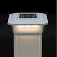 5" x 5" Solar Post Cap Light - White - 3 LED Color