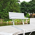 ShoreMaster Off-Deck Lake View Bench - Gray