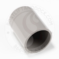 Round Pipe Cap - 1-1/4" Cap - Light Grey