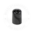 Round Pipe Cap - 1-1/4" Cap - Black