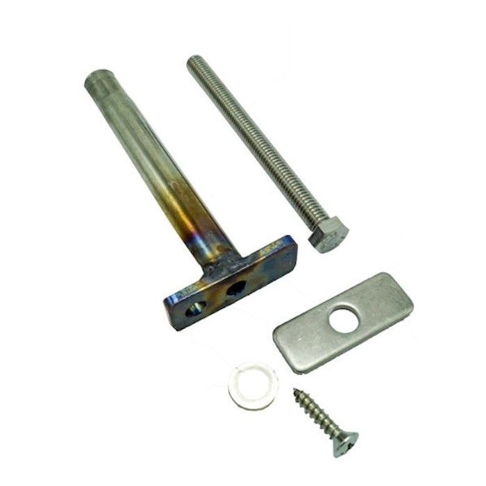 ShorePort Short Poly Rod Connector 57/8" Stainless HW