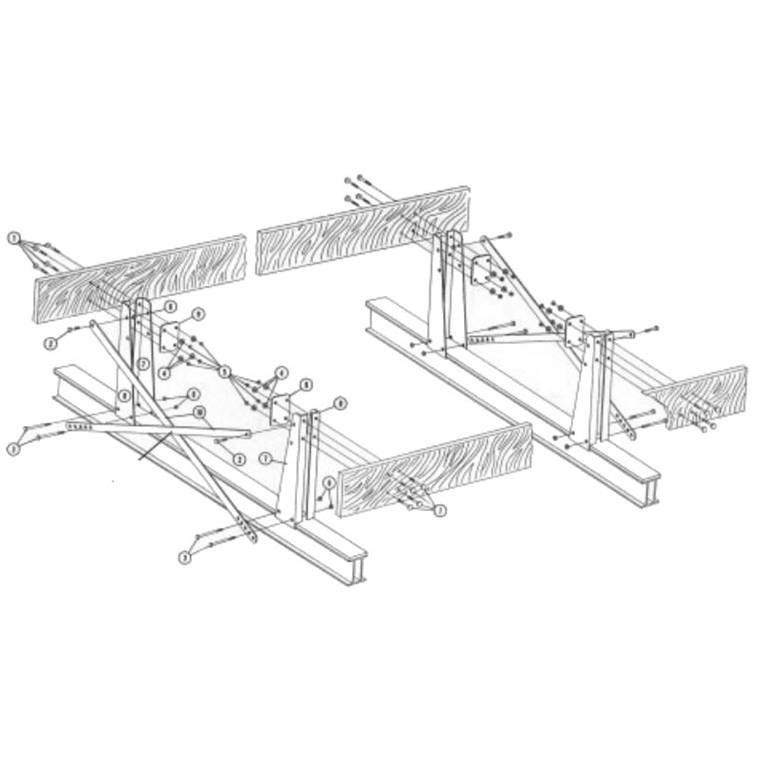 SSP Pontoon Rack Hardware for ShoreStation