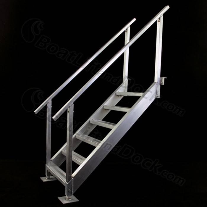 Shoreline Aluminum 6 Step Dock Stairs