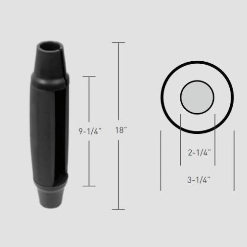 18" Torpedo Post Bumper Green