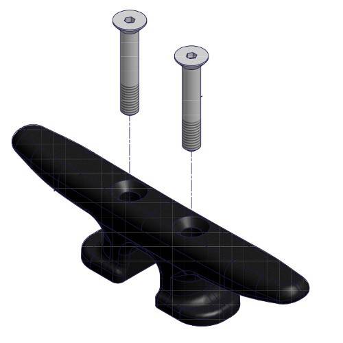 ShoreMaster Poly Dock 8" Poly Cleat