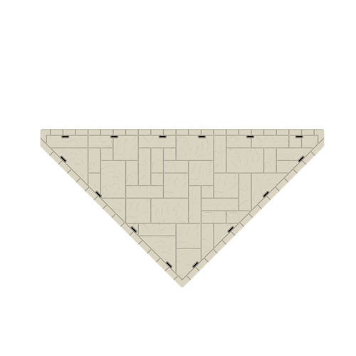 Wave Armor - 80" Port Mount Corner Section