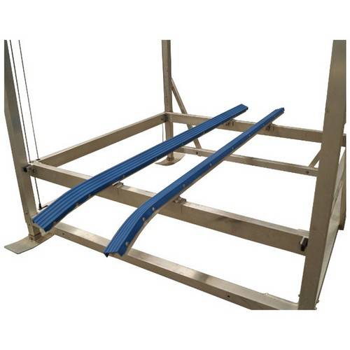 Installed on Boat Lift, ShoreMaster 8 Aluminum/Vinyl Bunk Kit