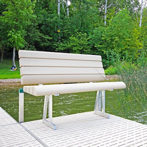 ShoreMaster On-Deck Lake View Bench Tan