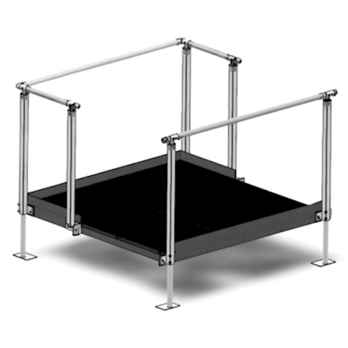 QRamp M10 - 5 x 5 Straight Resting Platform