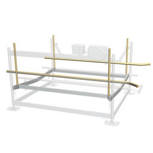 Centering System Glide Rails on ShoreStation Boat Lifts with V-Rack Cradles