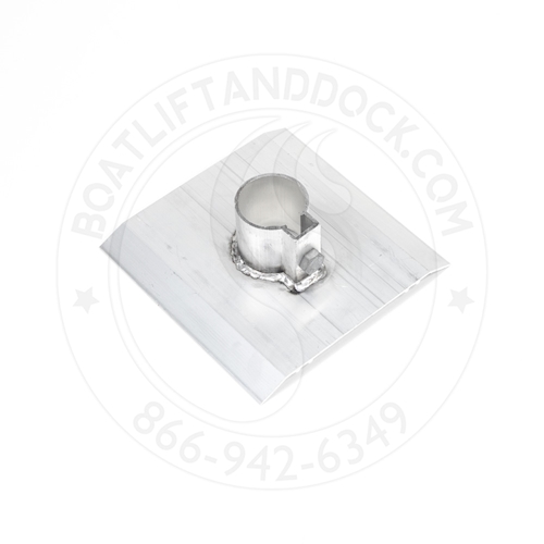 8" x 8" Aluminum Square Base Pad With Bent Edge