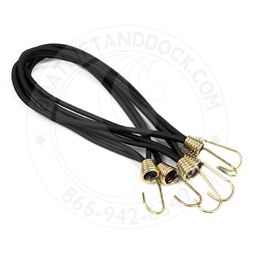 12" Looped Bungee with Hook (6 pack)