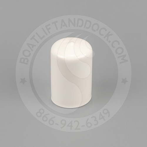 Round Pipe Cap - 1-1/4" Cap - White