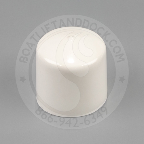 Round Pipe Cap - 2" Cap - White