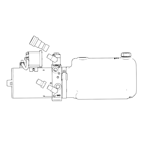 ShoreStation - Pump HYD 12 Volt with Fittings and 