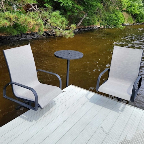 Great Blue Sunset 3 Piece Cafe Dock Furniture Set 