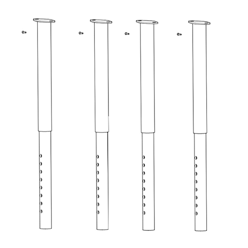ShoreStation ToonRail Bunk Support Bundle - 742626