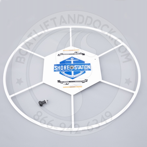 ShoreStation 48" White Steel Turn Wheel - 7035701