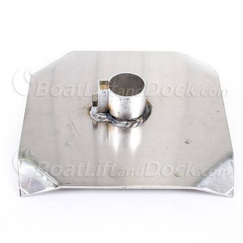 12" Aluminum Square Base Pad With Bent Corners