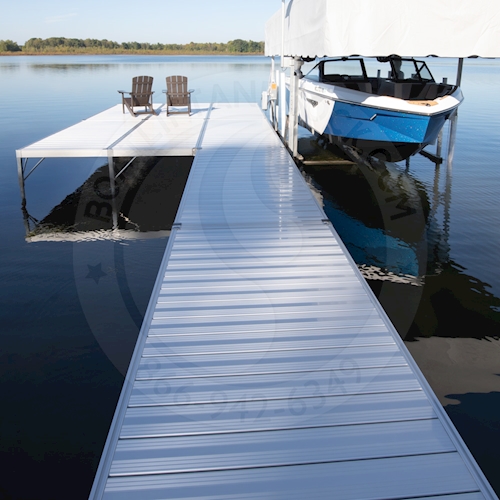LS4 4 x 12 Dock Section with Aluminum Decking