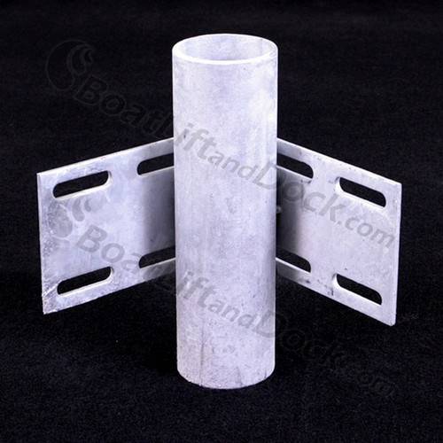 Standard Duty Wood Dock Inside Corner 3" Pipe Holder H-IC3